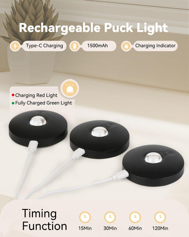 Aokpsrt stick-on light using magnetic mount for quick, drill-free installation.