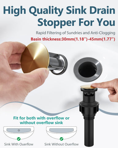 Aolemi corrosion-resistant SUS304 stainless steel construction in brushed gold