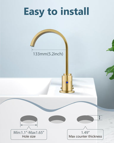 Aolemi included hardware and faucet body for quick DIY setup
