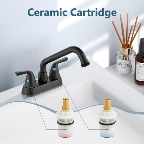 Dual-lever controls provide precise hot and cold adjustment