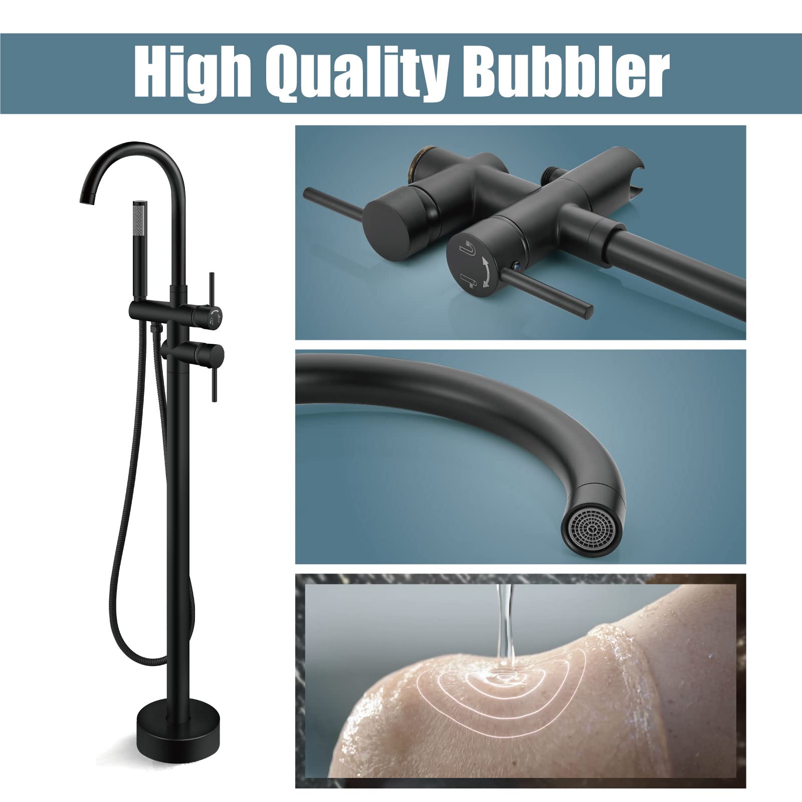 Aolemi faucet includes 32-inch supply line for easy installation