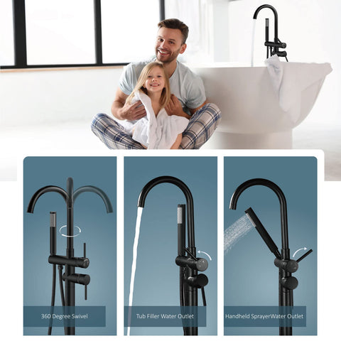 Aolemi diverter knob switches between tub and shower