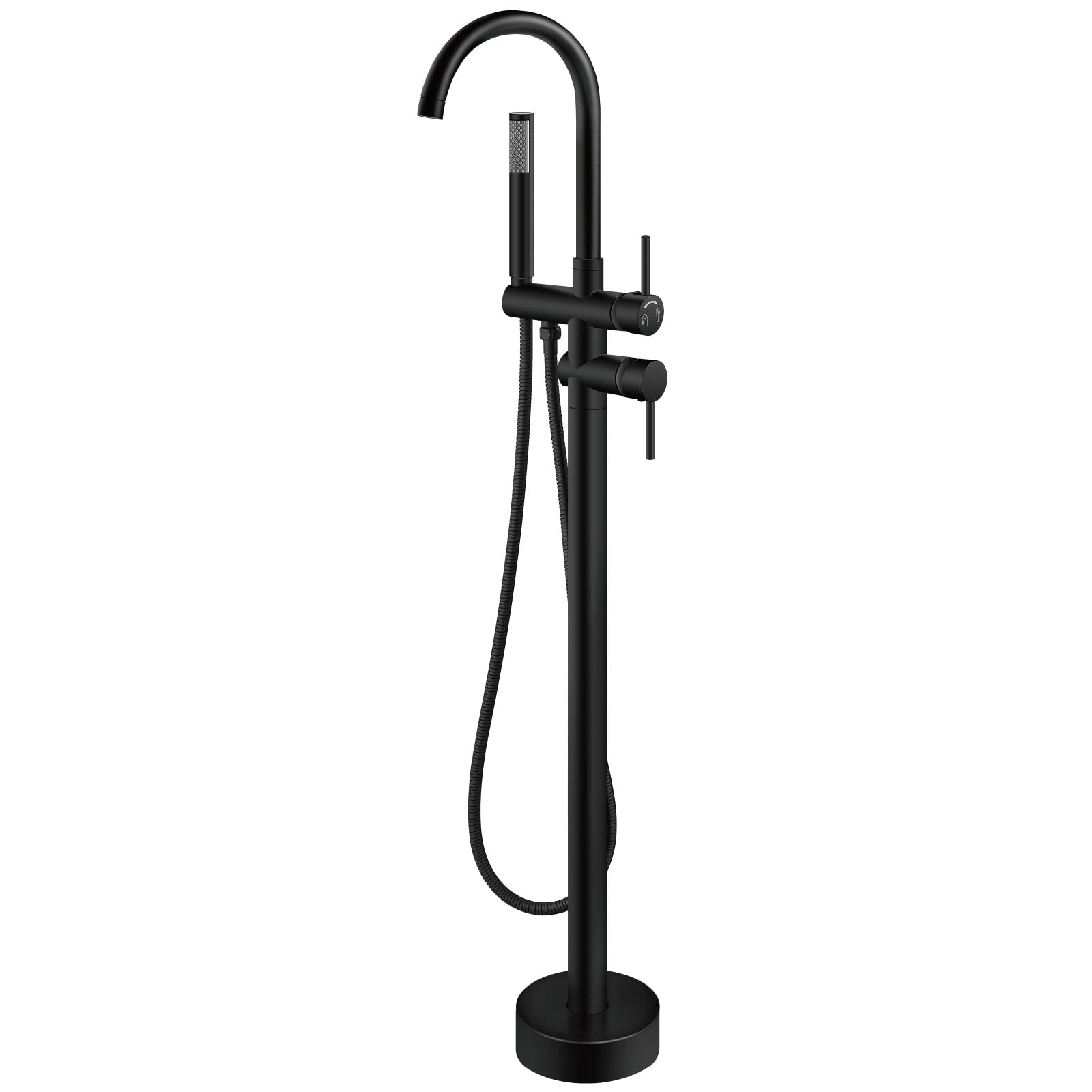 Aolemi tub faucet swiveling spout for flexible center-fill