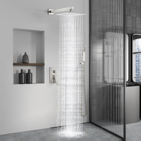 Aolemi handheld spray in brushed nickel for flexible showering