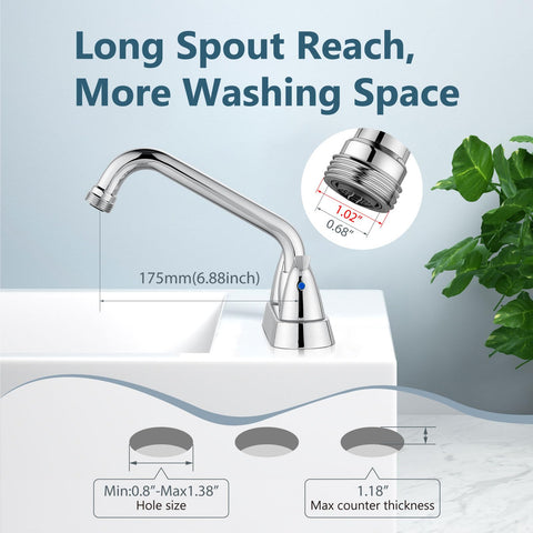 Aolemi polished chrome finish resists corrosion for long-lasting shine.