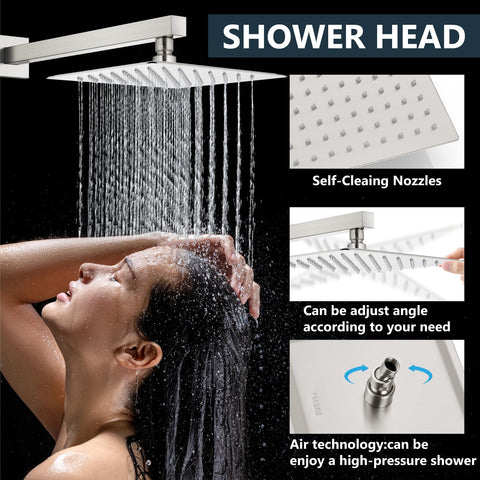Aolemi 59-inch shower hose extending reach for easy cleaning