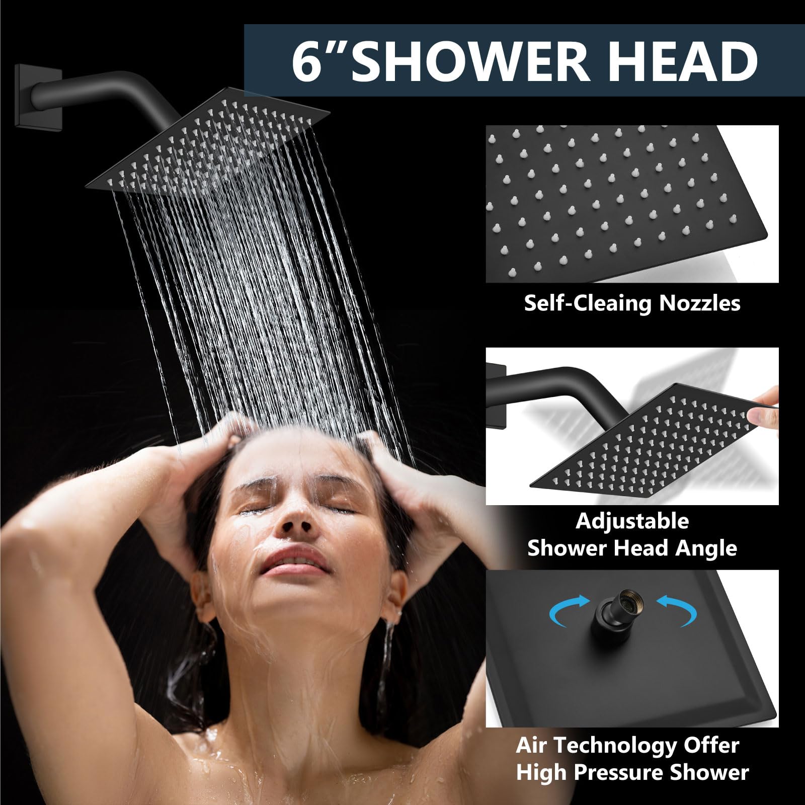 Aolemi flexible shower hose enabling reach and versatility