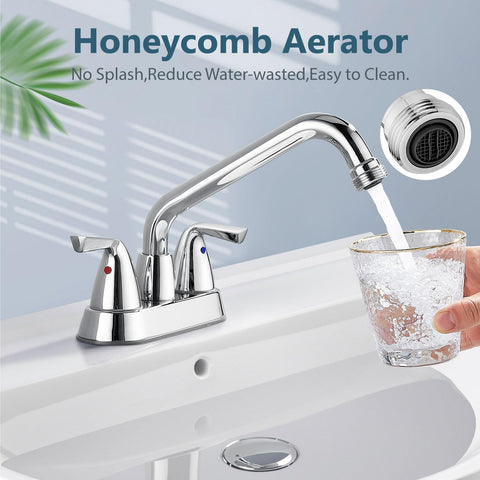 Aolemi 360-degree swivel spout enables thorough rinsing from any angle.
