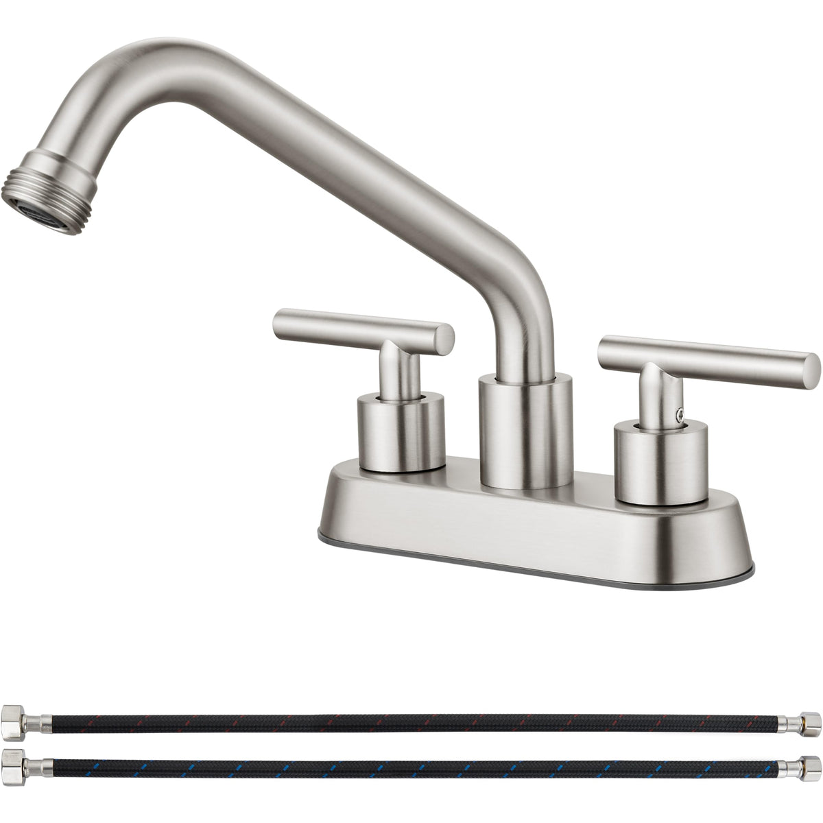 Aolemi utility sink faucet with brushed nickel finish for durable daily use