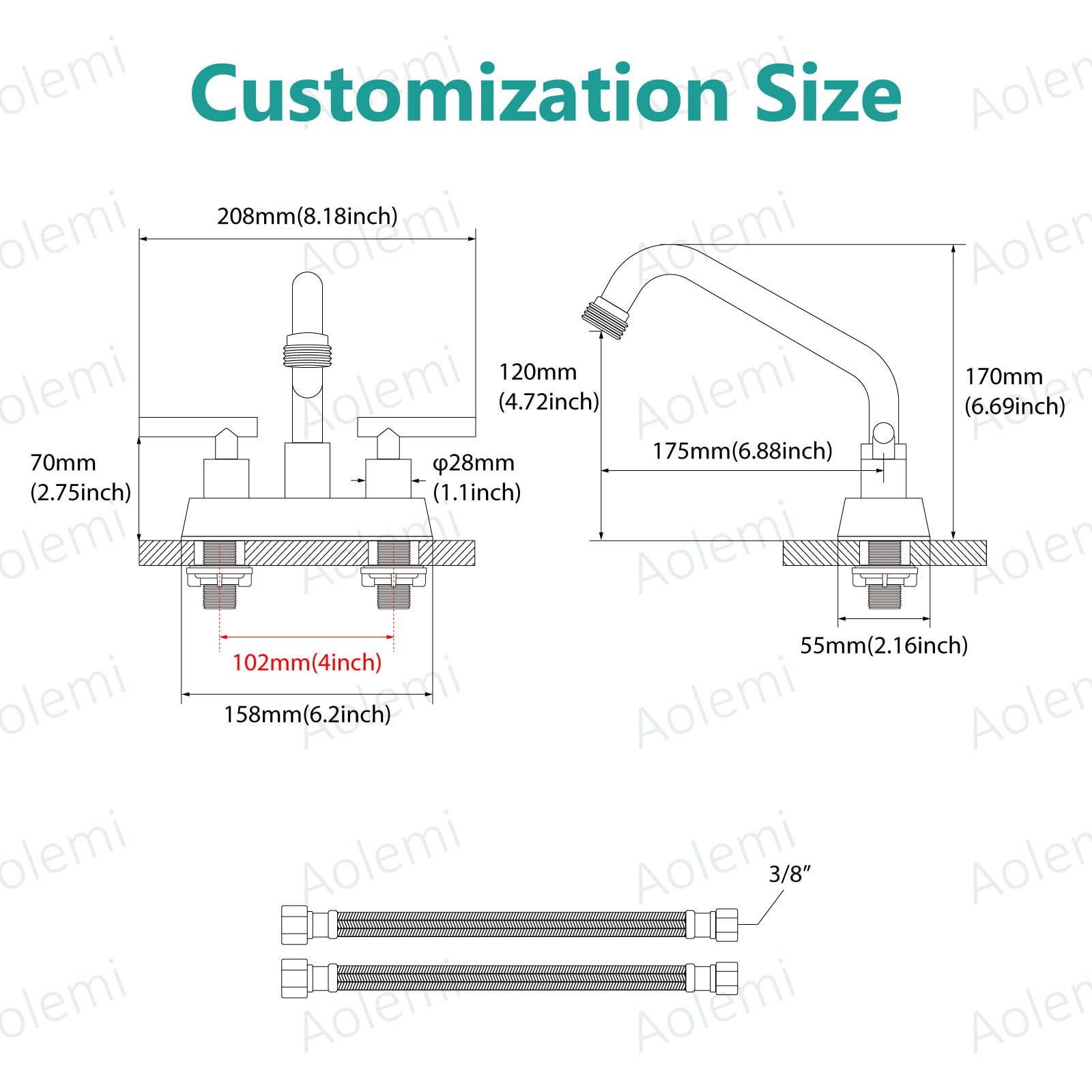 Aolemi ceramic cartridge ensures smooth operation and long-term reliability
