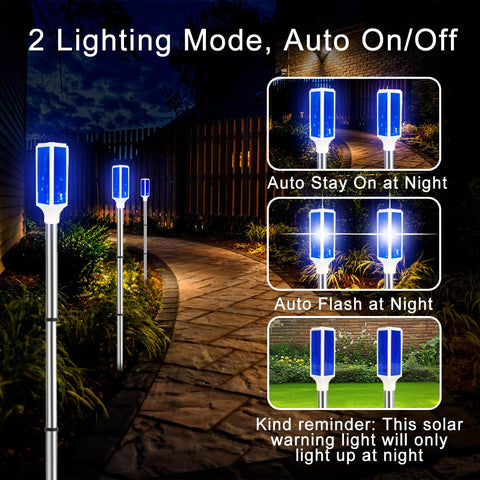 Aolyty warning light with blue LED provides high visibility at night