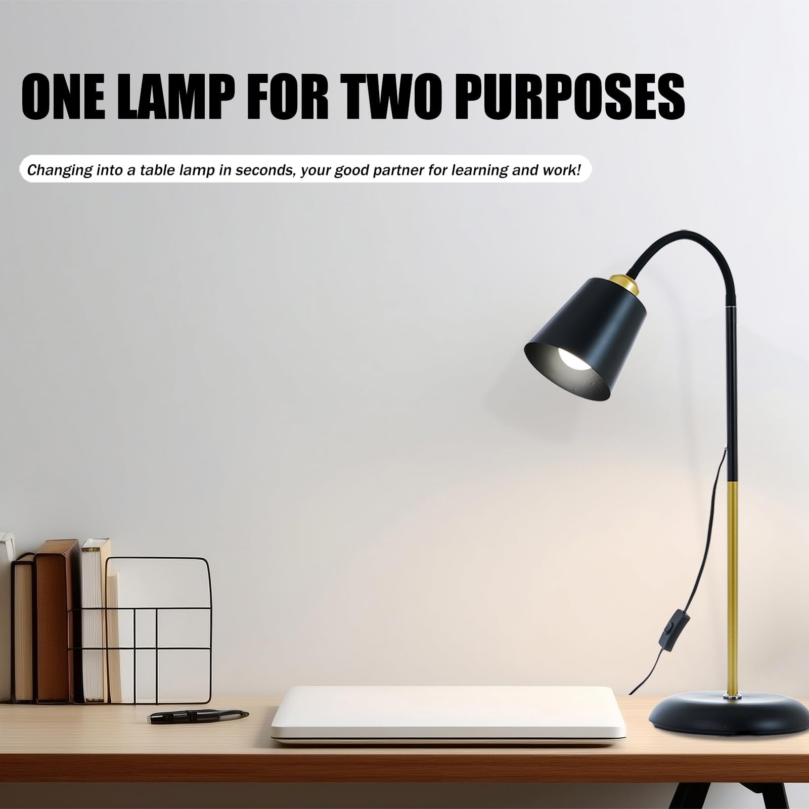 AoMck floor-reading-lamp durable-base ensures stability on any floor.