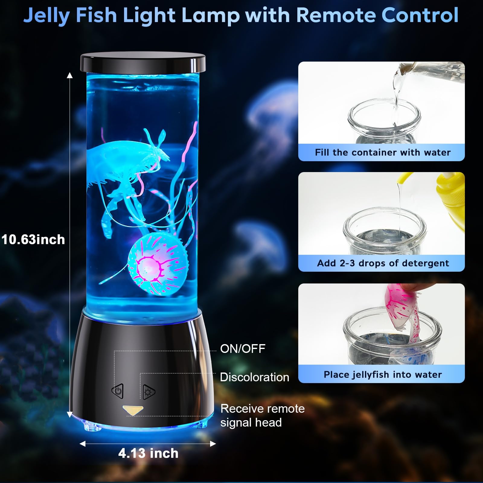 Bluetooth pairing setup for AONESY Jellyfish Lamp.