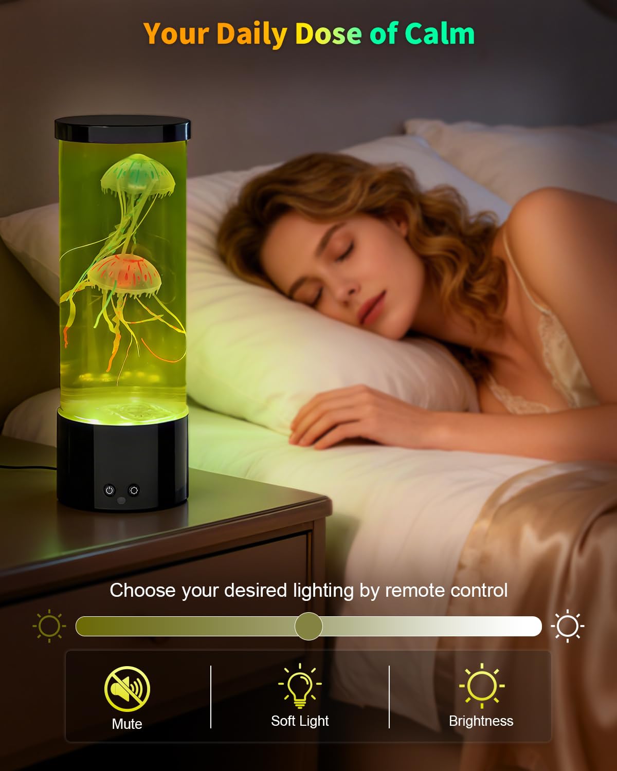 AONESY Jellyfish Lamp lifelike jellyfish glow for living rooms.