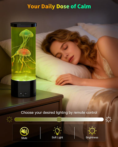 AONESY Jellyfish Lamp lifelike jellyfish glow for living rooms.
