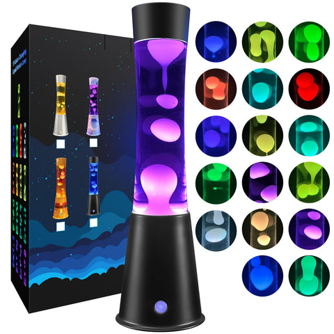 AONESY liquid motion lamp with remote control for effortless color changes.
