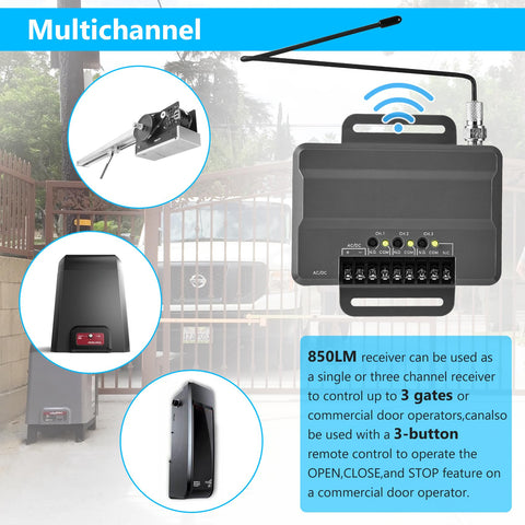 Aooashet 850LM multi-channel setup demonstrating triple-gate control.