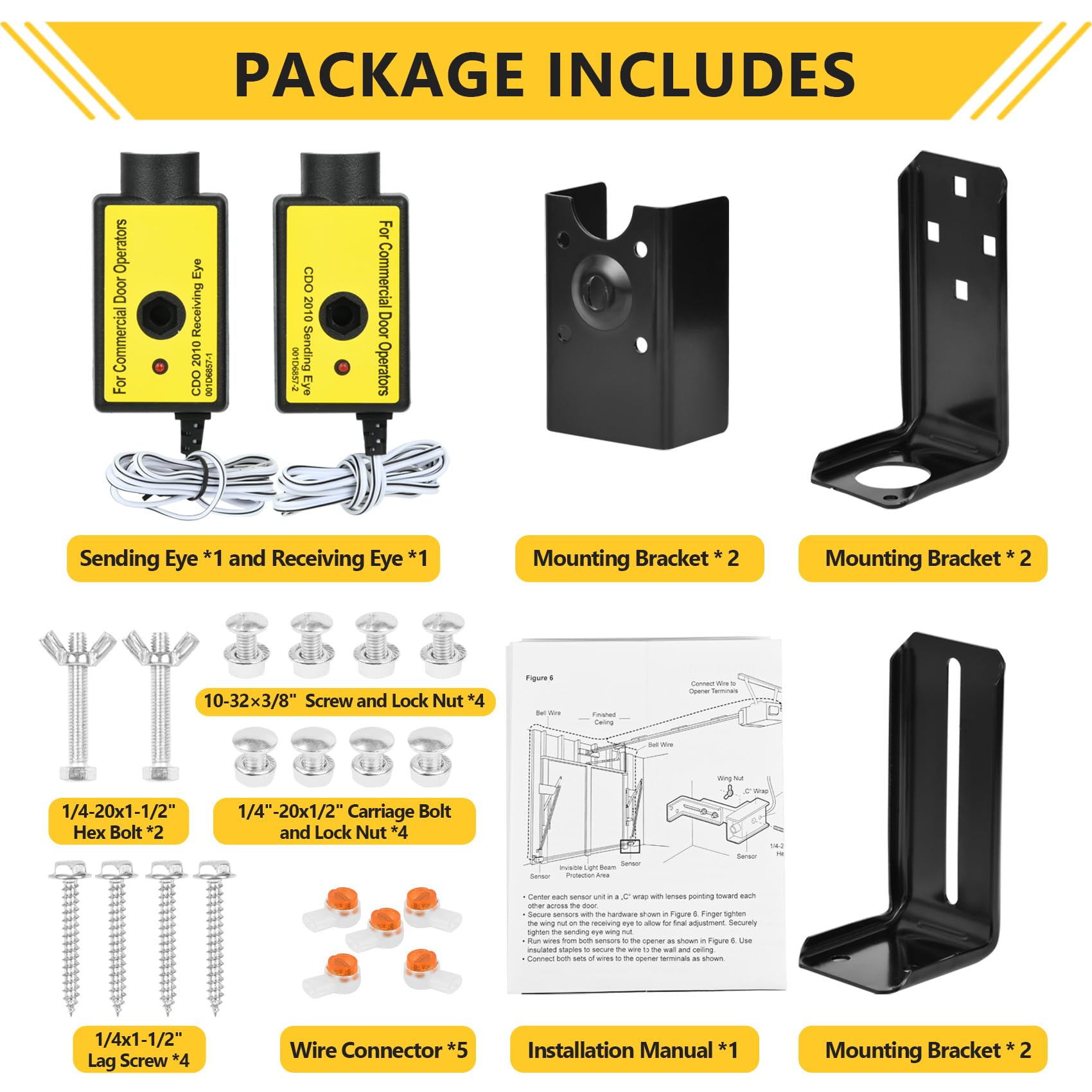 aooashet CPS-U receiving eye supports precise alignment for obstruction detection.