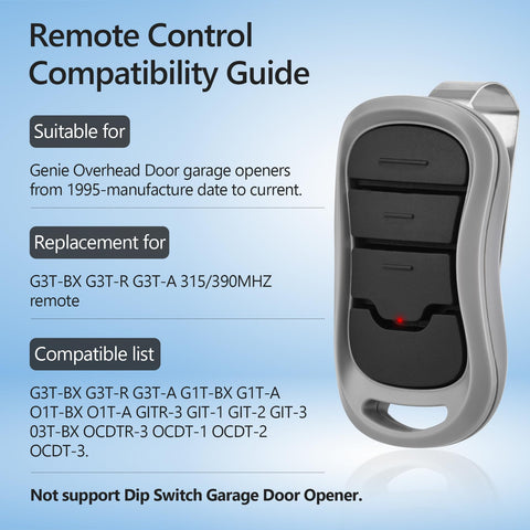 Aooashet Genie packaged kit with keypad and remotes for simple replacement