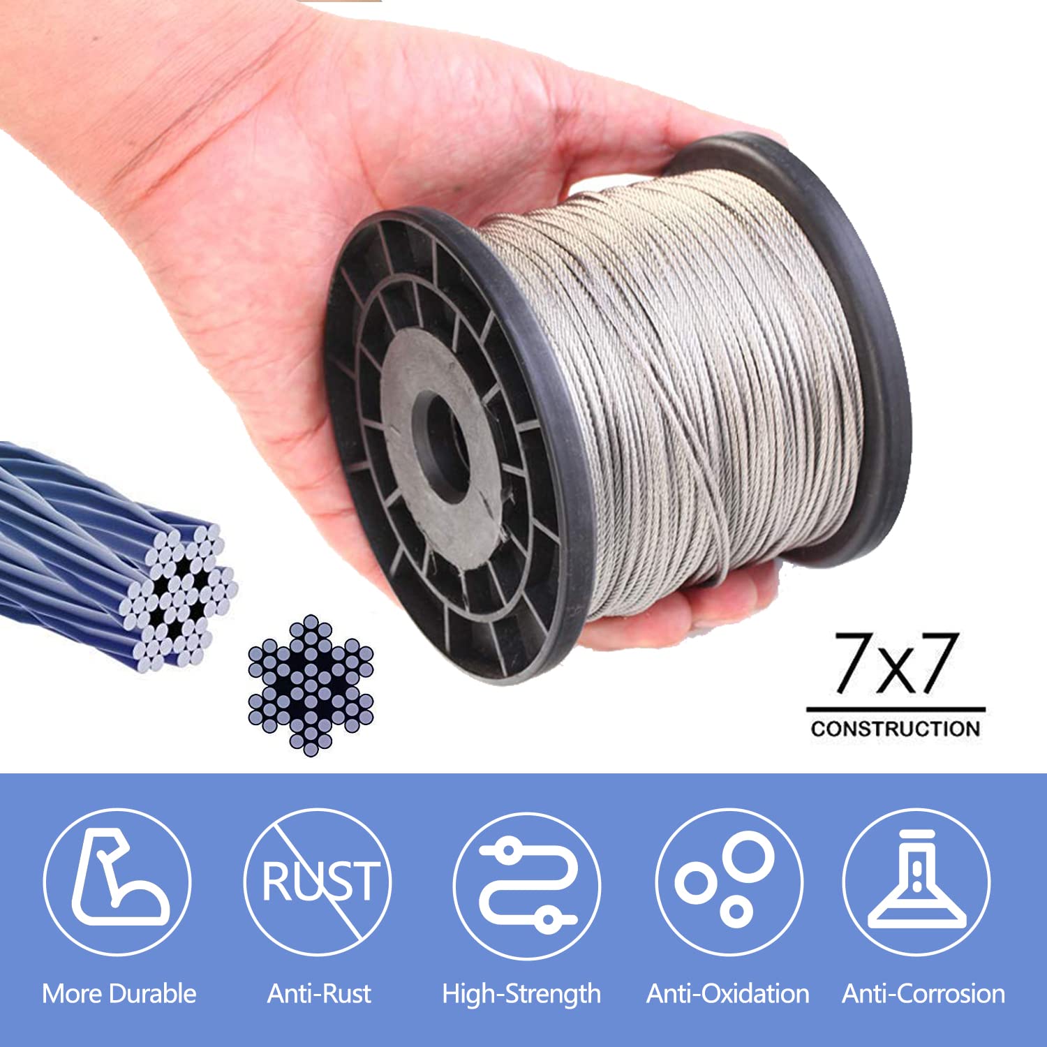 AOOCY aluminum ferrule sleeves 1.5mm for secure ties
