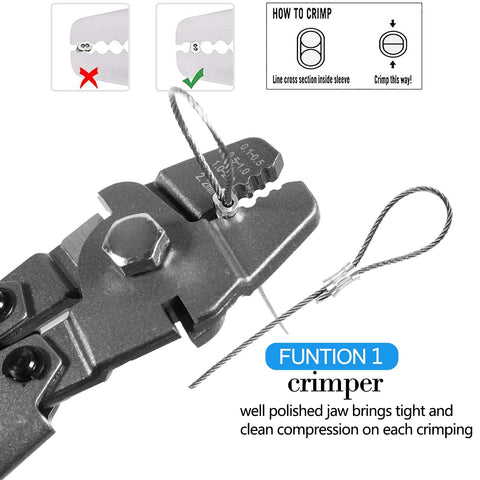 AOOCY crimping pliers close-up with rugged construction