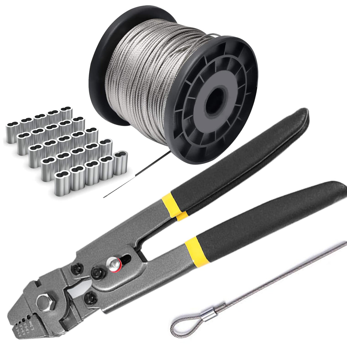 AOOCY crimping tool kit front view for precise cable work