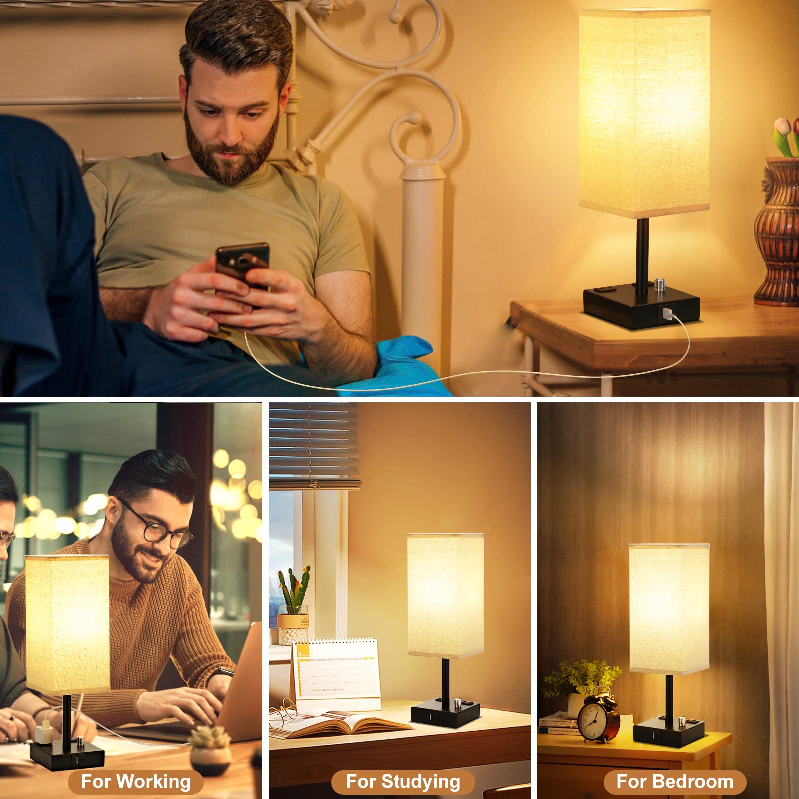 aooshine bedroom living room decor lamp in a minimalist setup