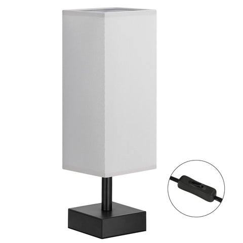 aooshine bedside lamp with silver base enhances desks and shelves with subtle illumination