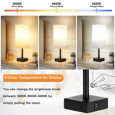 aooshine bedside lamps offer three color temperatures for adaptable mood lighting