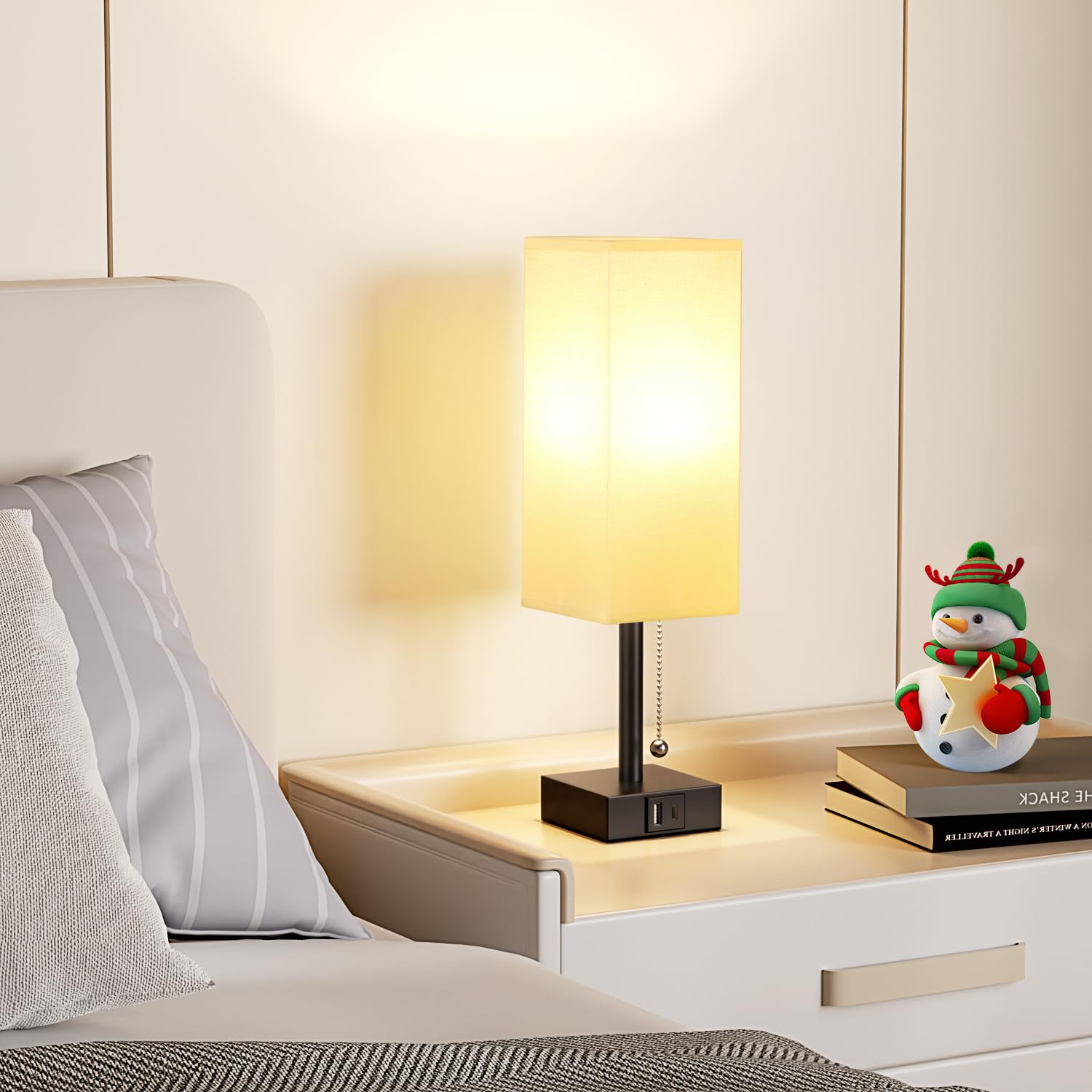 aooshine bedside lamps quick setup and plug-in ready in minutes