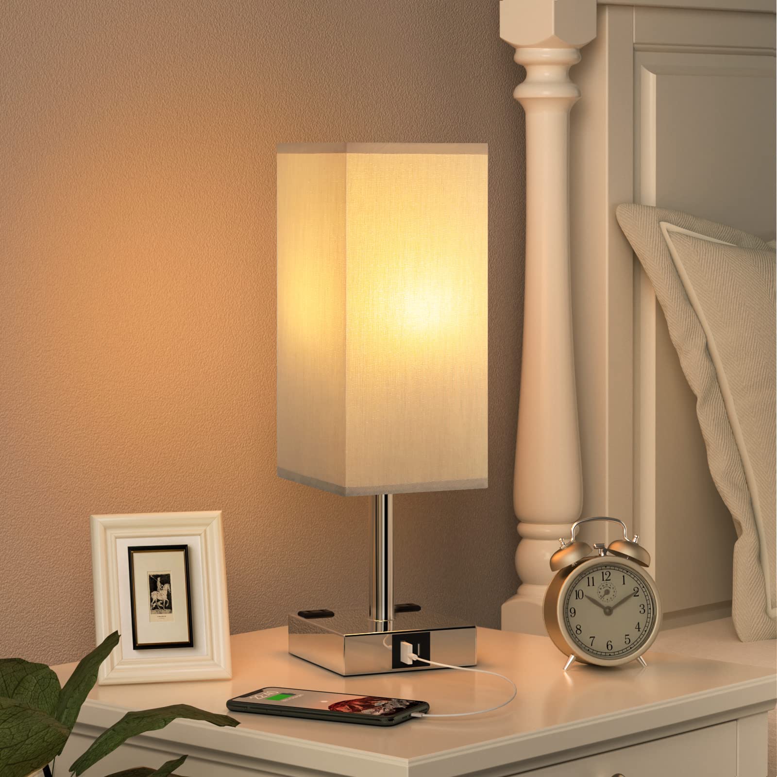 aooshine LED bulb included provides stable warm white light.