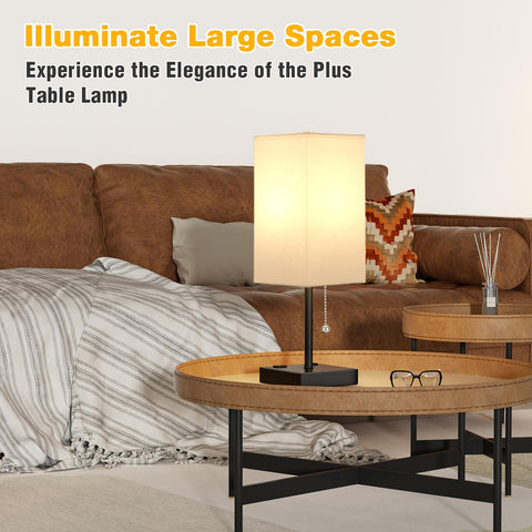 aooshine minimalist bedside table lamp blending with calm bedroom design.