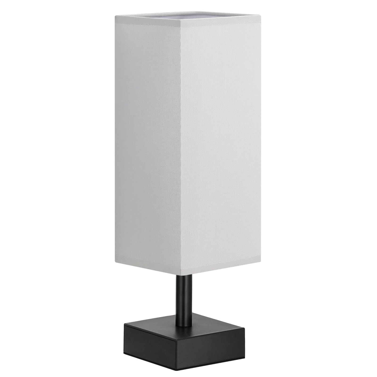 aooshine lamp with silver base angle view emphasizes balanced form and versatile placement