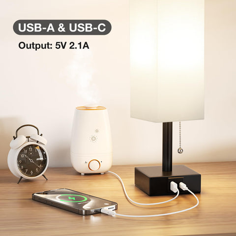 Aooshine lamp featuring a black base for a sleek, modern look