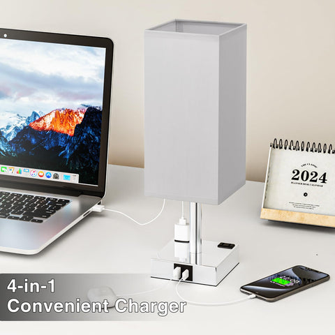 aooshine USB-A and Type-C ports with dual outlets for device charging