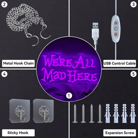 AOOWSDX Neon sign wall decor adds instant ambiance to bedrooms or bars.