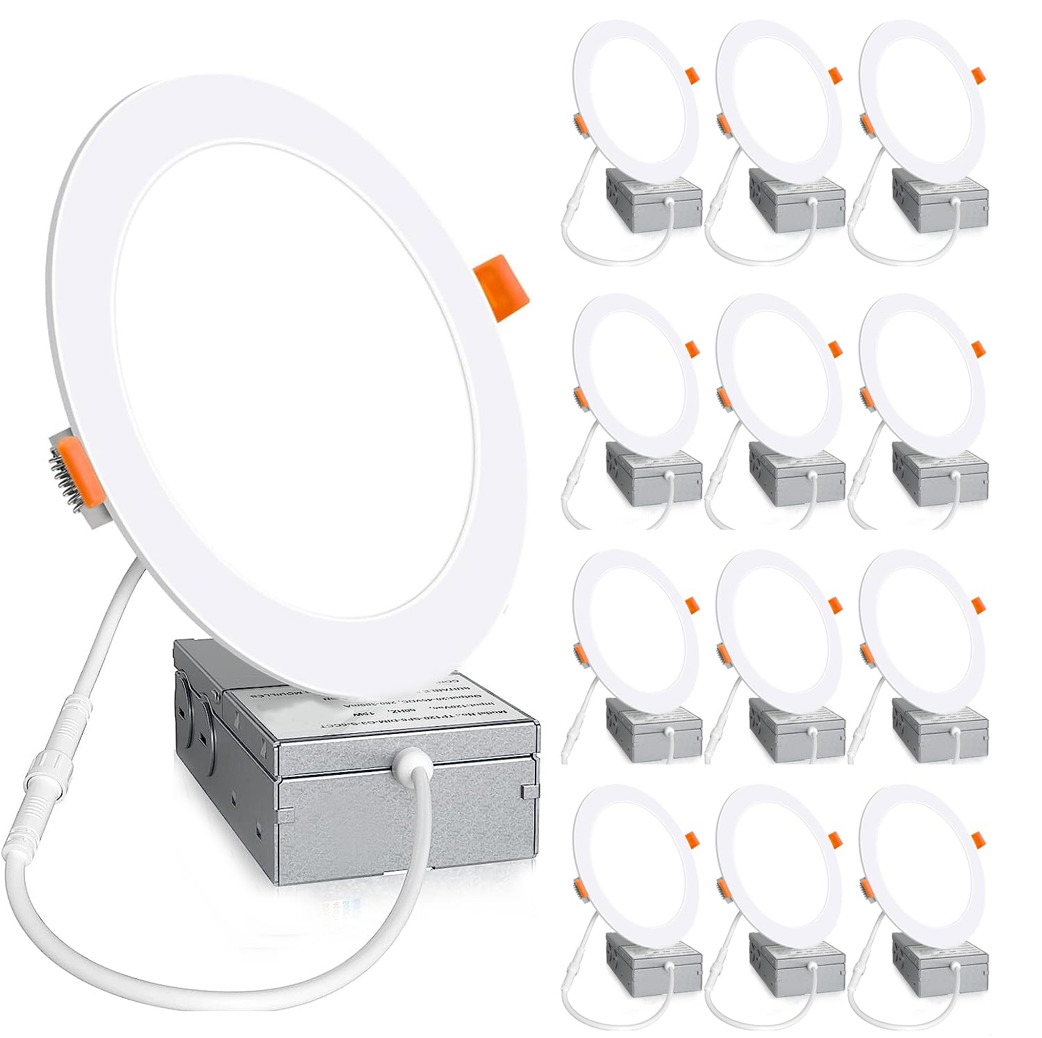 Aophatop 12 pack downlight installation close up for quick ceiling upgrades
