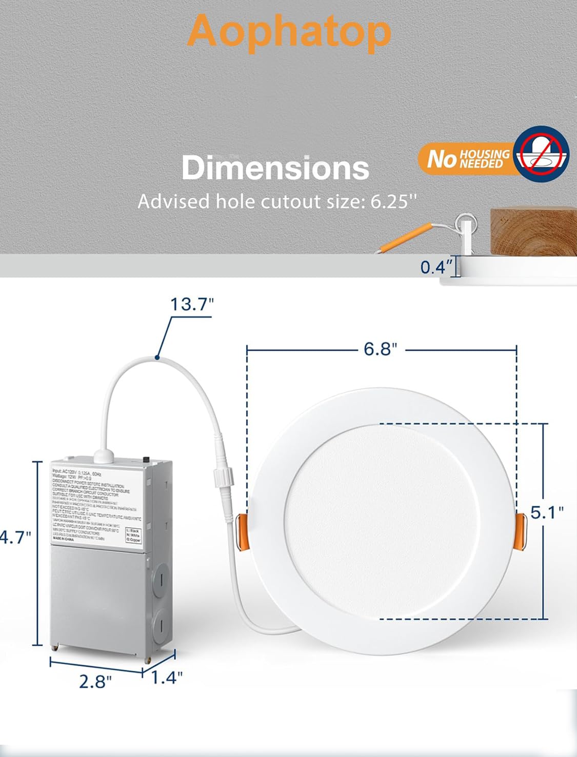 Aophatop 1080lm brightness demonstrates strong daytime illumination