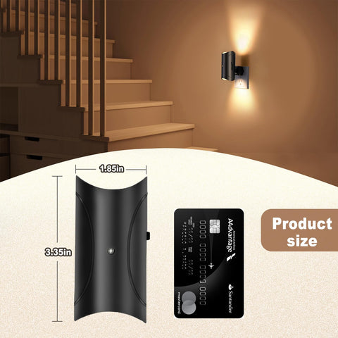 Aora Night Light dusk-to-dawn sensor automatically turns on in low light for visibility.