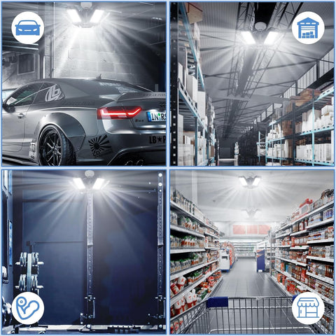 Aoretic 2-pack garage lights ideal for large spaces like barns.