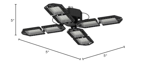 Aoretic LED garage light offers quick 30-second installation.