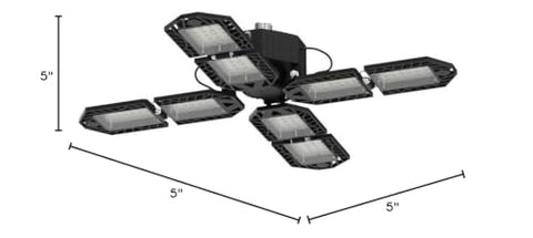 Aoretic LED garage light offers quick 30-second installation.