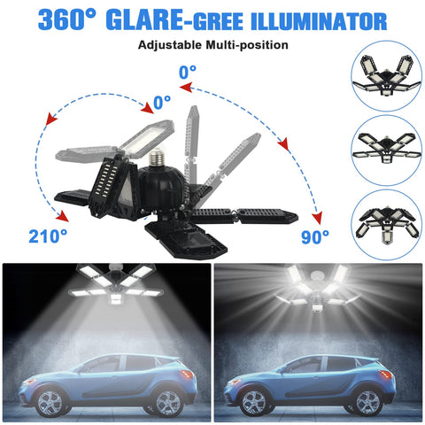 Aoretic LED garage lights 200W high lumen output for bright spaces