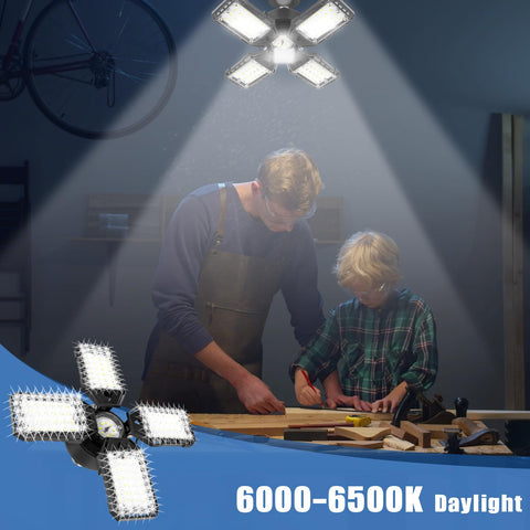 6500K daylight color renders true colors for projects.
