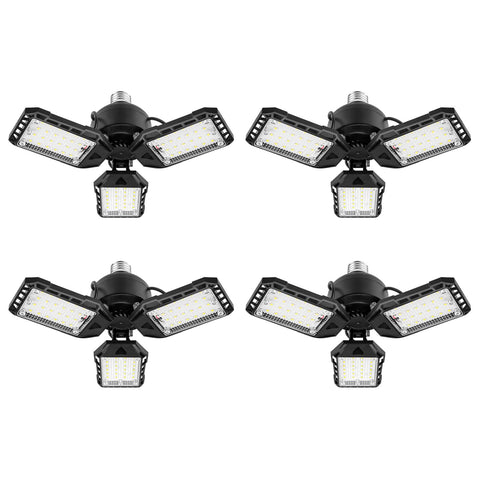 Aoretic LED garage light bulb 80W with 8000 lm for bright daylight illumination