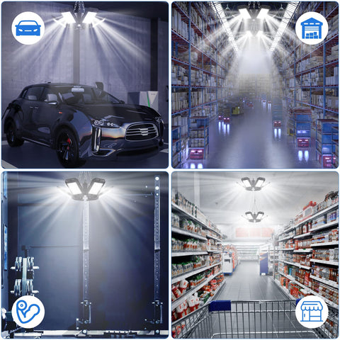Aoretic LED garage lights ideal for garages barns warehouses and workshops