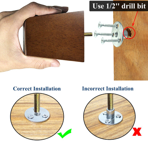 AORYVIC 3-inch legs for bedside and sideboard upgrades.