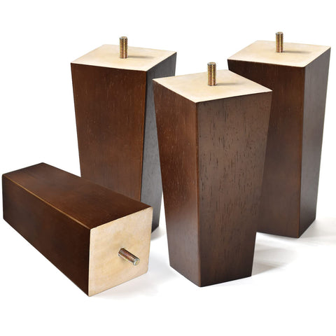 AORYVIC 6-inch pyramid brown sofa legs elevate seating height with stable support