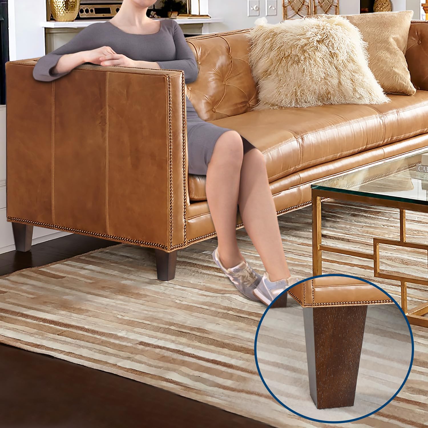 AORYVIC square legs suitable for sofa, recliner, bed and more
