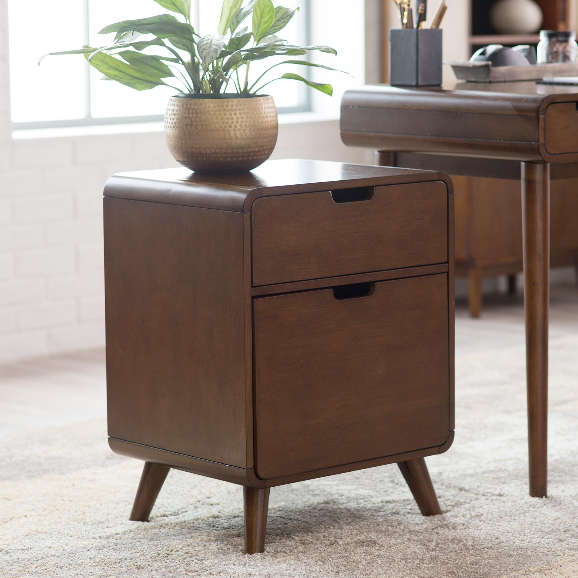 AORYVIC angled leg for sofa and cabinet creates a clean, modern silhouette.
